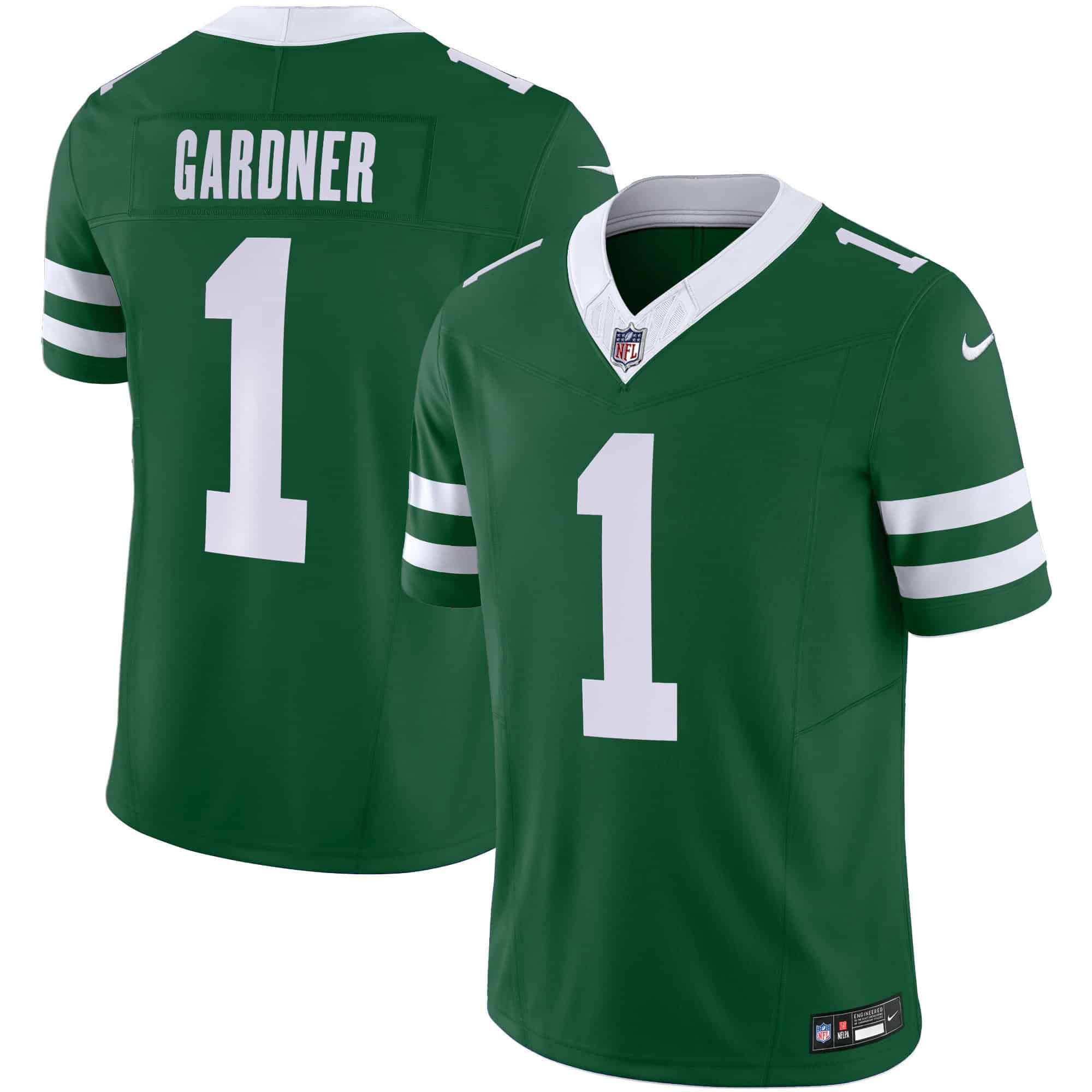 Men New York Jets #1 Gardner Green 2024 Nike Limited NFL Jersey